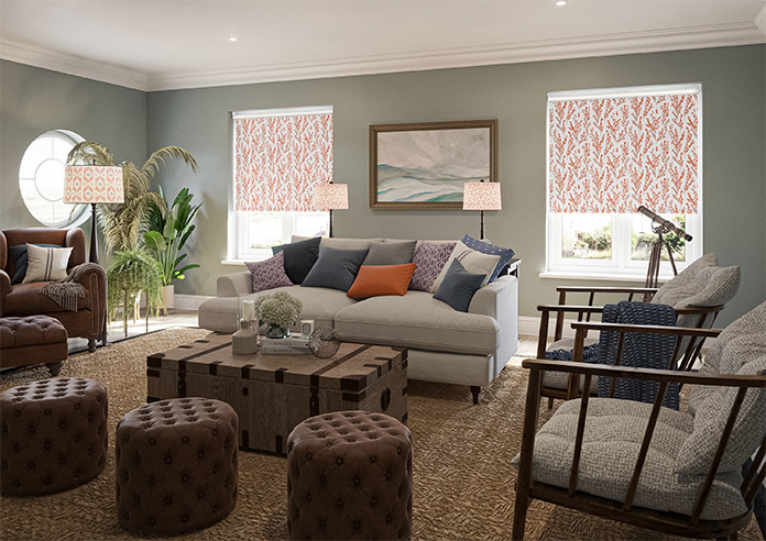 Willow Field, Burnt Orange - Roller Blind - Image 7